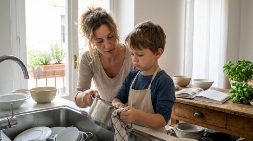 scopri il dibattito acceso sul web riguardo all'assegnare le faccende domestiche ai figli come una volta e leggi la risposta degli psicologi su questo tema attuale.